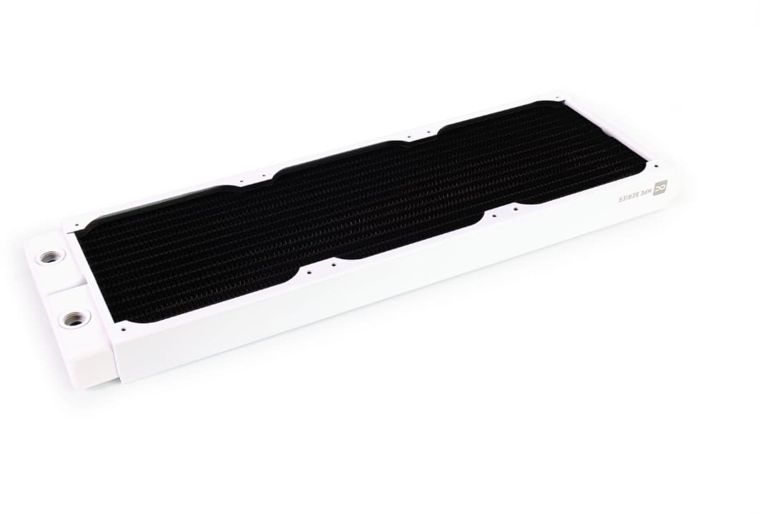 Radiator ftohës PC Alphacool HPE 30 Full Copper, 360mm, për 3 ventilatorë, i bardhë