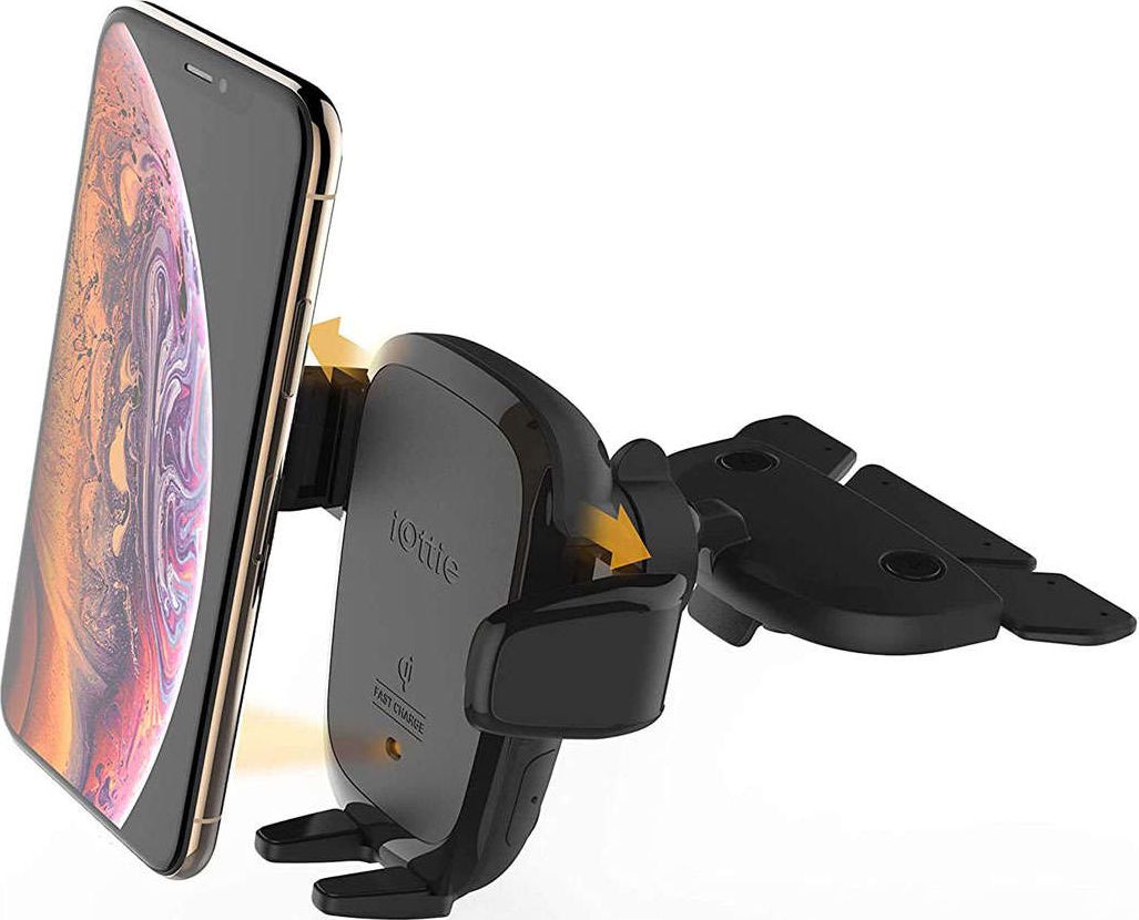 Mbajtës telefoni për veturë iOttie AutoSense, karikues wireless QI, montim në grilë ajri dhe CD