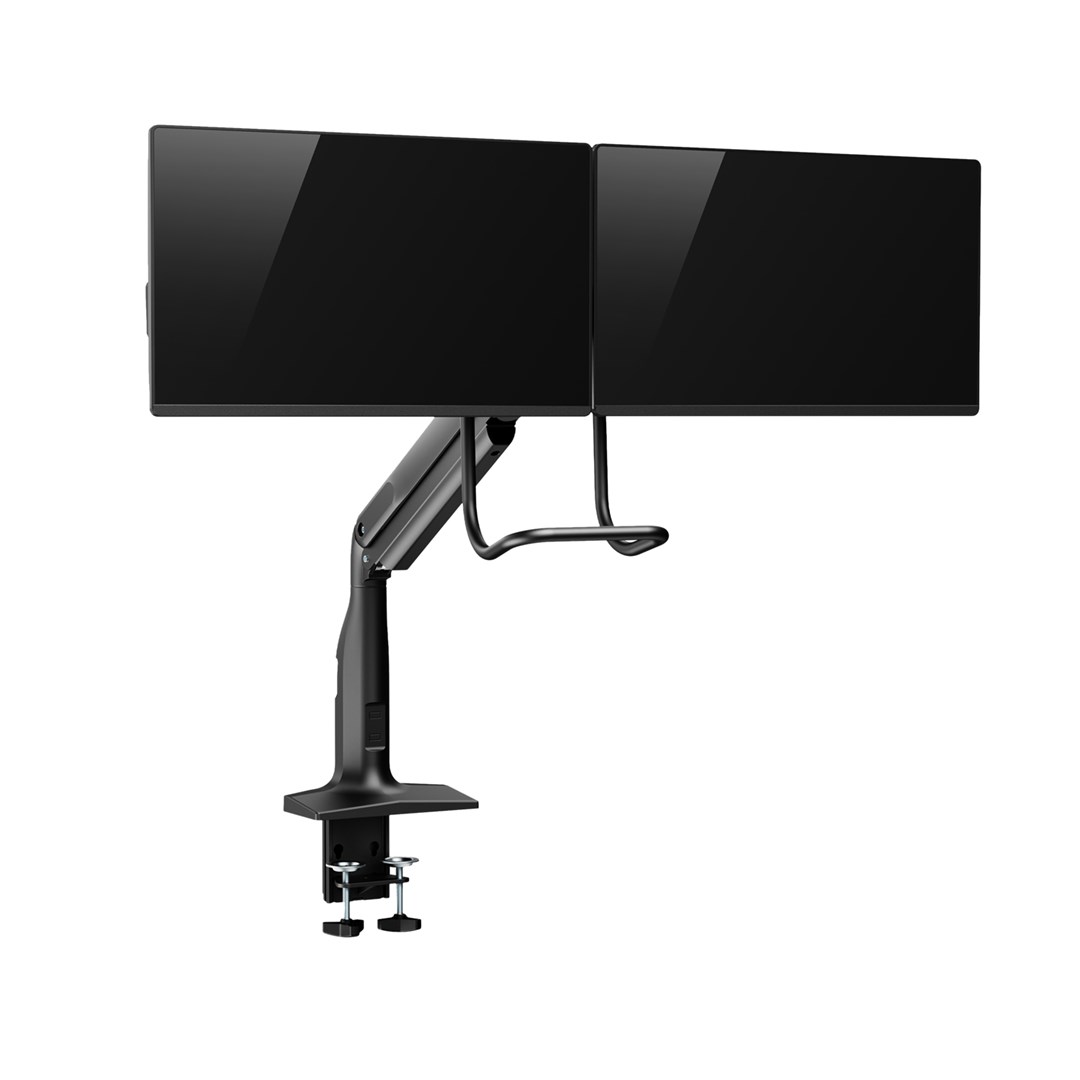 Носач за двоен монитор V7 DM1HDD, 32\", 35\", црн