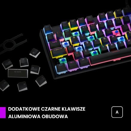 Tastierë PREYON Blue Blitz Claw Gateron, US, e zezë