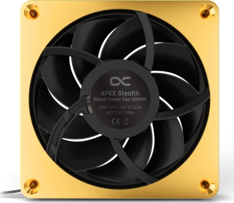 Ftohës Alphacool Apex Stealth Metal Power, 120 mm, i artë