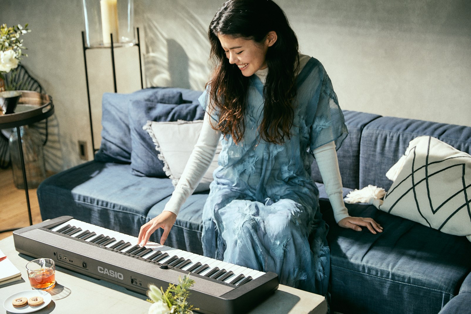 Tastierë Casio Casiotone CTS1, 61 taste, Touch Sensitive, e zezë