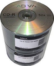 Disqe Adiva CD R, 700MB, 52x, spindle 50 copë