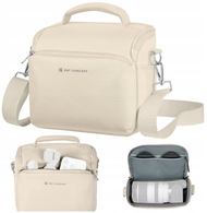 Ранец на едно рамо за фотоапарат K&amp;F Concept Sling Bag Small, за DSLR SLR и компактни камери, беж