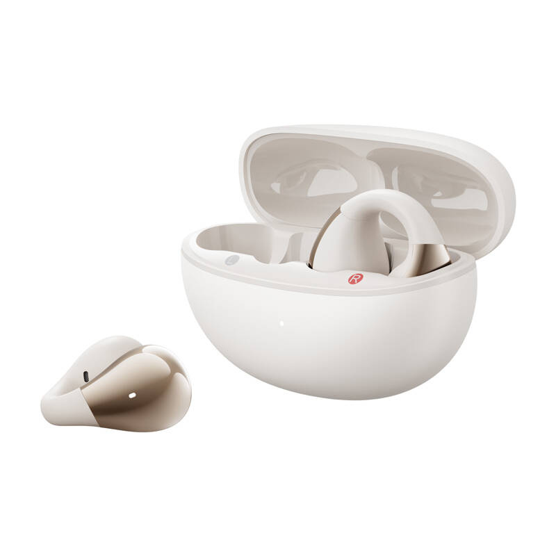 Kufje QCY Crossky C30 open ear, Bluetooth 5.4, 25 orë bateri, të bardha