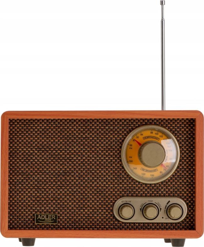 Radio retro Adler AD 1171, Bluetooth, kontroll toni, kafe