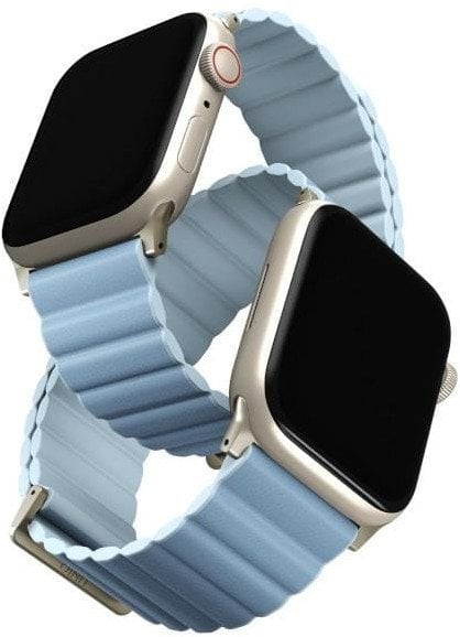 Rrip Uniq Revix Premium Edition për Apple Watch 41/40/38mm, i kthyeshëm magnetik, Arctic Blue Gold