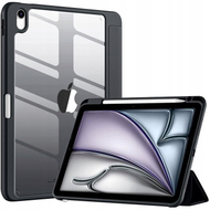 Mbështjellës për tablet Hard Crystal për Apple iPad Air 11 Gen 6 2024, 11", funksion sleep wake, i zi