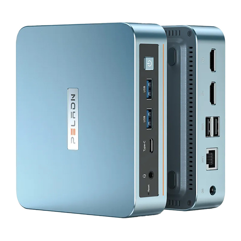 Mini PC Peladn WI-6, Intel N150, 16GB RAM, 512GB SSD, blu metalik