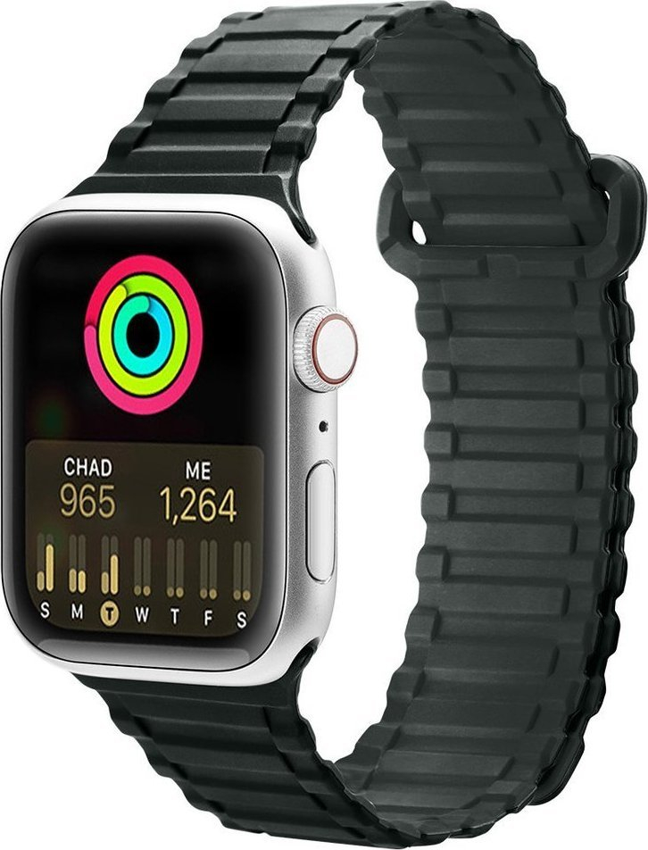 Rrip ore Dux Ducis Strap Armor Version për Apple Watch, silikon magnetik, 49 45 44 42mm, i gjelbër