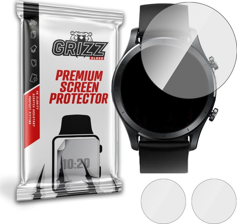 Xham mbrojtës GrizzGlass për Realme TechLife Watch R100, hibrid, transparencë e lartë