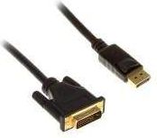 Kabllo DisplayPort në DVI InLine 17115, 5m, Full HD, i zi