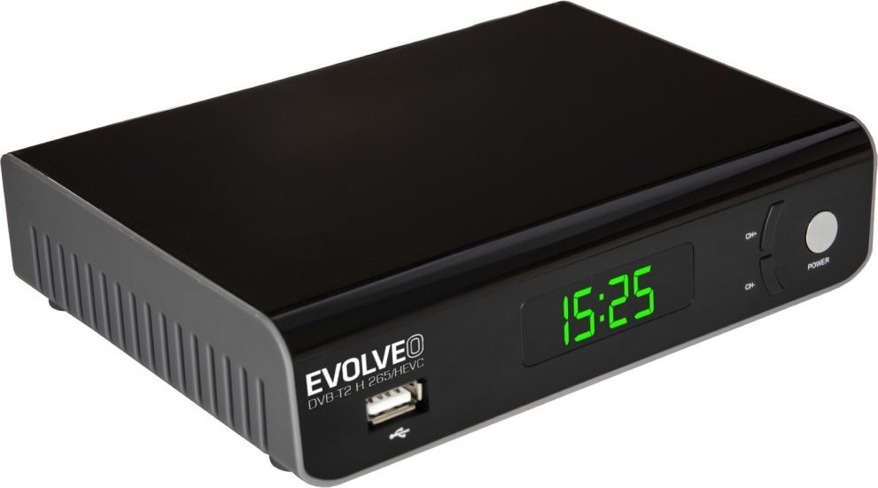 Marrës tokësor EVOLVEO Omega S3, DVB-T2 HD, H.265 HEVC, i zi