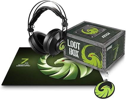 Set gaming MSI Lootbox (kufje + mauspad)