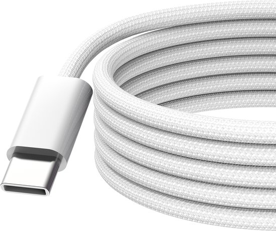 Kabllo karikimi Cubenest USB C në USB C, 60W, 1m, e bardhë