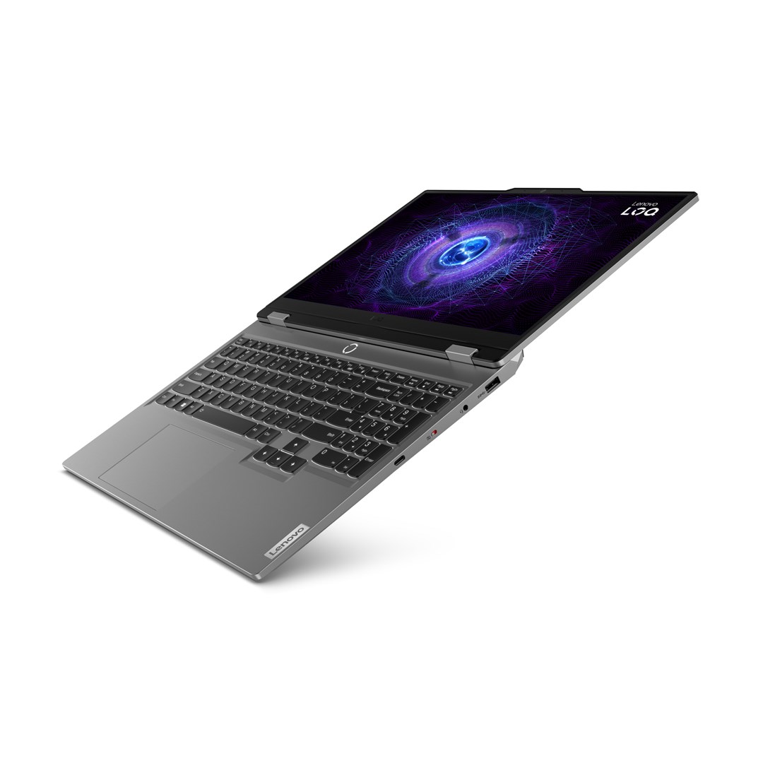 Лаптоп Lenovo LOQ Intel, 15.6", Intel i5-12450HX, 16 GB RAM, 1 TB SSD, NVIDIA GeForce RTX 4050, сив