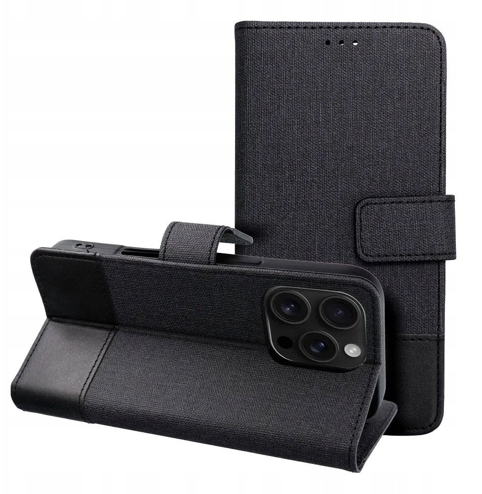 Kapak telefoni Siemens Book Case OEM GOMMA Book për Xiaomi Redmi Note 14 Pro 4G, tip book, me xhepa për karta, blu