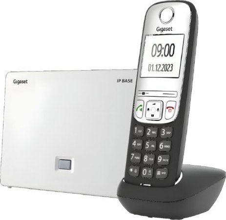 Telefoni fiks pa kabllo Gigaset A690A IP Base, sekretari telefonike, identifikim thirrësi, gri