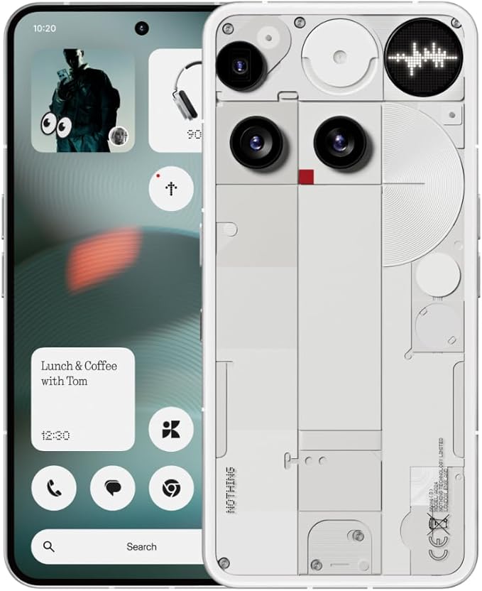 Celular Nothing Phone (3), 6.67″, 16 GB RAM/512 GB, i bardhë