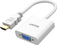 Adapter video Unitek HDMI në VGA, Full HD 1080p, 60Hz, i bardhë