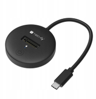 Docking station për SSD Techly I-CASE USB3-QUICKTY, M.2 SATA NVMe, USB C 10Gbps, i zi