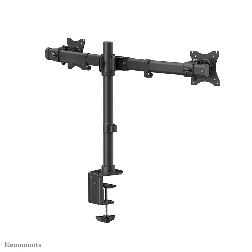 Mbajtëse tavoline për monitorë Neomounts FPMA-DCB100DBLACK, për 2 monitorë 10"-27", VESA 75x75 100x100, e zezë