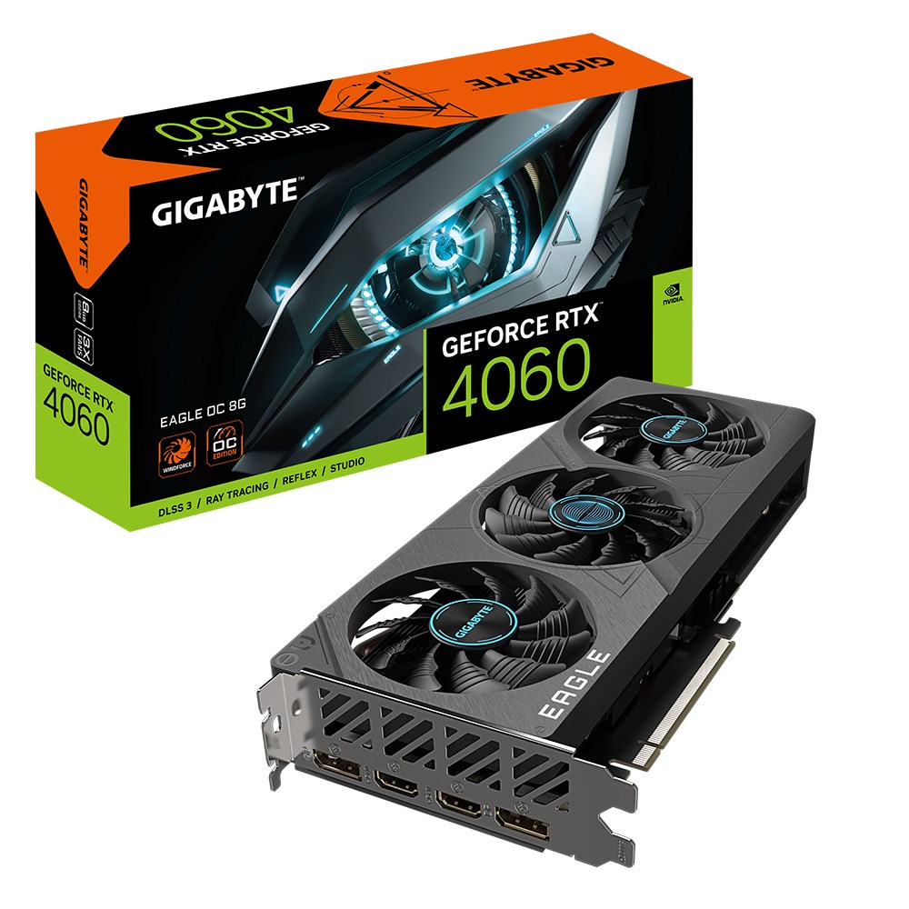 [OUTLET] Kartelë grafike Gigabyte GeForce RTX 4060 EAGLE OC 8G NVIDIA 8 GB GDDR6