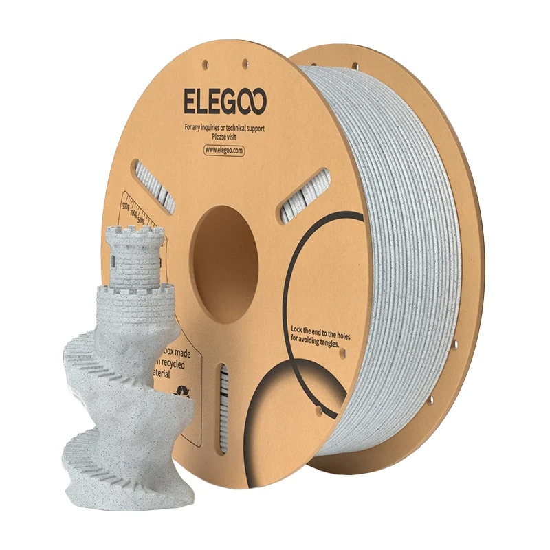 Filament 3D Elegoo PLA Marble, 1.75mm, 1kg, mermer gri