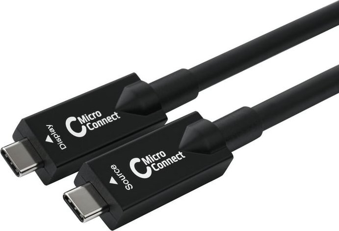 Kabllo USB Microconnect USB3.2CC12OP, USB C në USB C, 12.5 m, e zezë