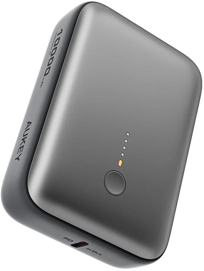 Powerbank Aukey Spark Mini, 10000mAh, 20W USB C USB A, gri