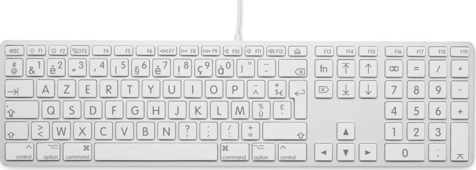 Tastierë LMP KB-1243-BIG, USB A, taste me shkronja të mëdha, argjendi