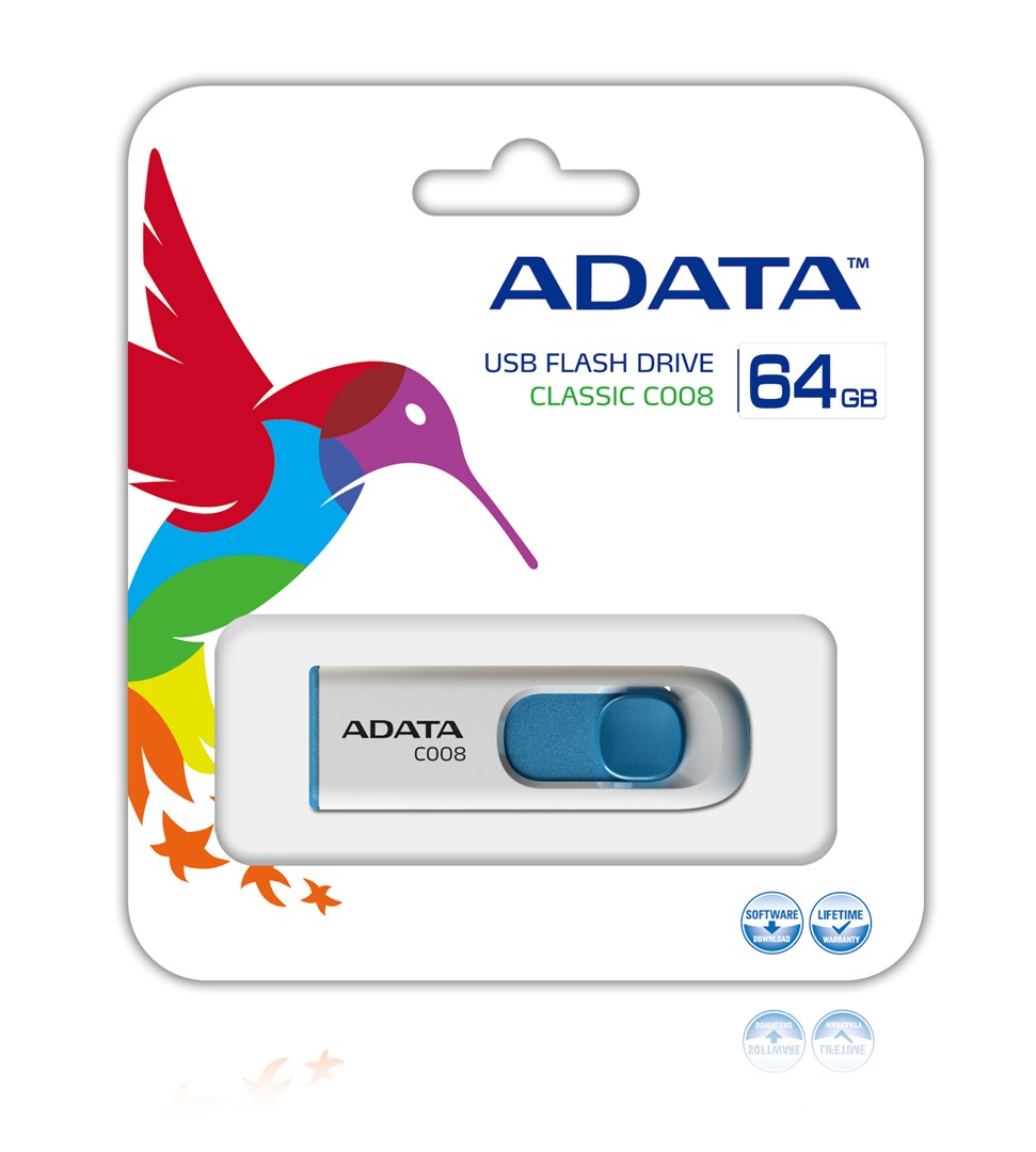 USB ADATA C008, 64 GB, USB Type-A