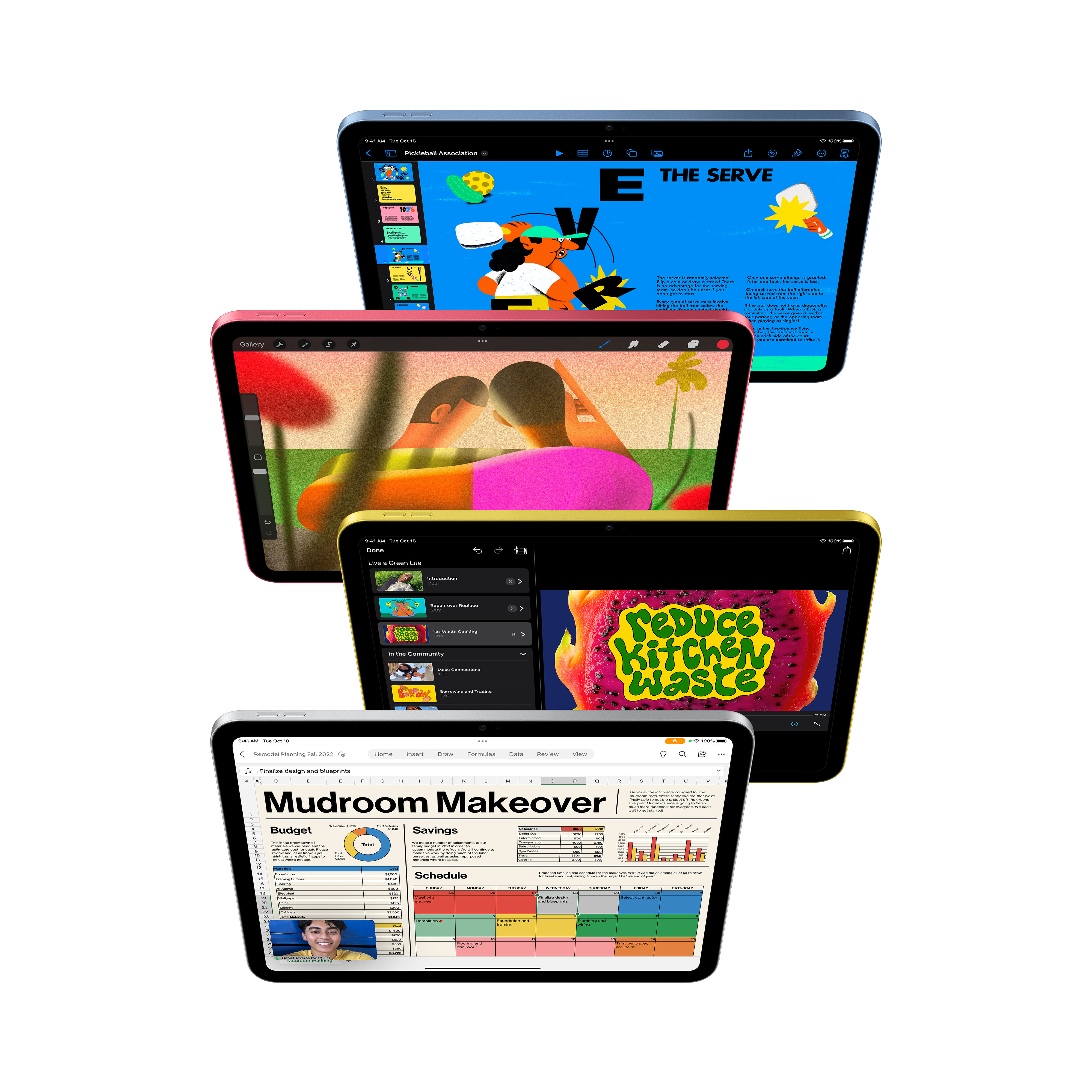 Apple 10.9-inch iPad (10th) Wi-Fi, 256GB, Yellow