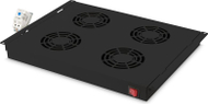 Kondicioner tavanor për kabinet rrjeti Digitus DN-19 FAN-4-HO-SW, për 19" 483 mm, 4 ventilatorë, i zi