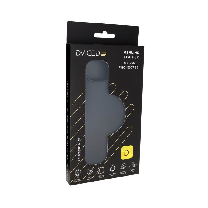 Dviced Leather MagSafe iPhone 17 Air Case, Black