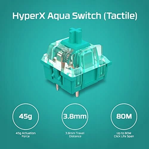 Tastierë gaming HyperX Alloy Origins PBT, mekanike, RGB, e zezë