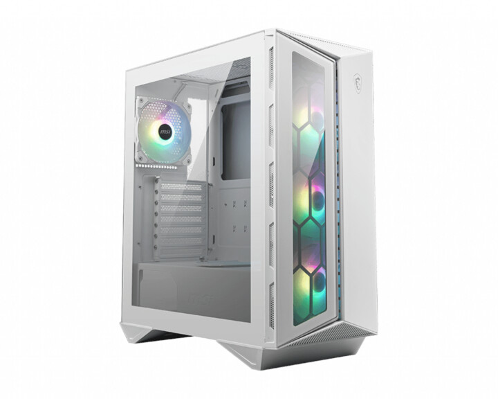 Куќиште за компјутер MSI MPG GUNGNIR 110R WHITE, стакло, бела боја