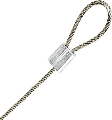 Set kabllo sigurie për kamera Mantona Safety Line, çelik inox 40cm dhe 100cm, e zezë argjend
