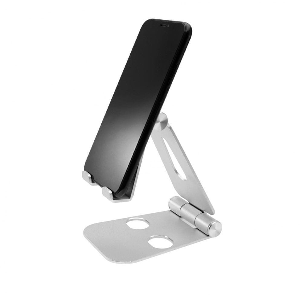 Држач за маса за телефон FIXED Frame Phone, алуминиум, сребрен