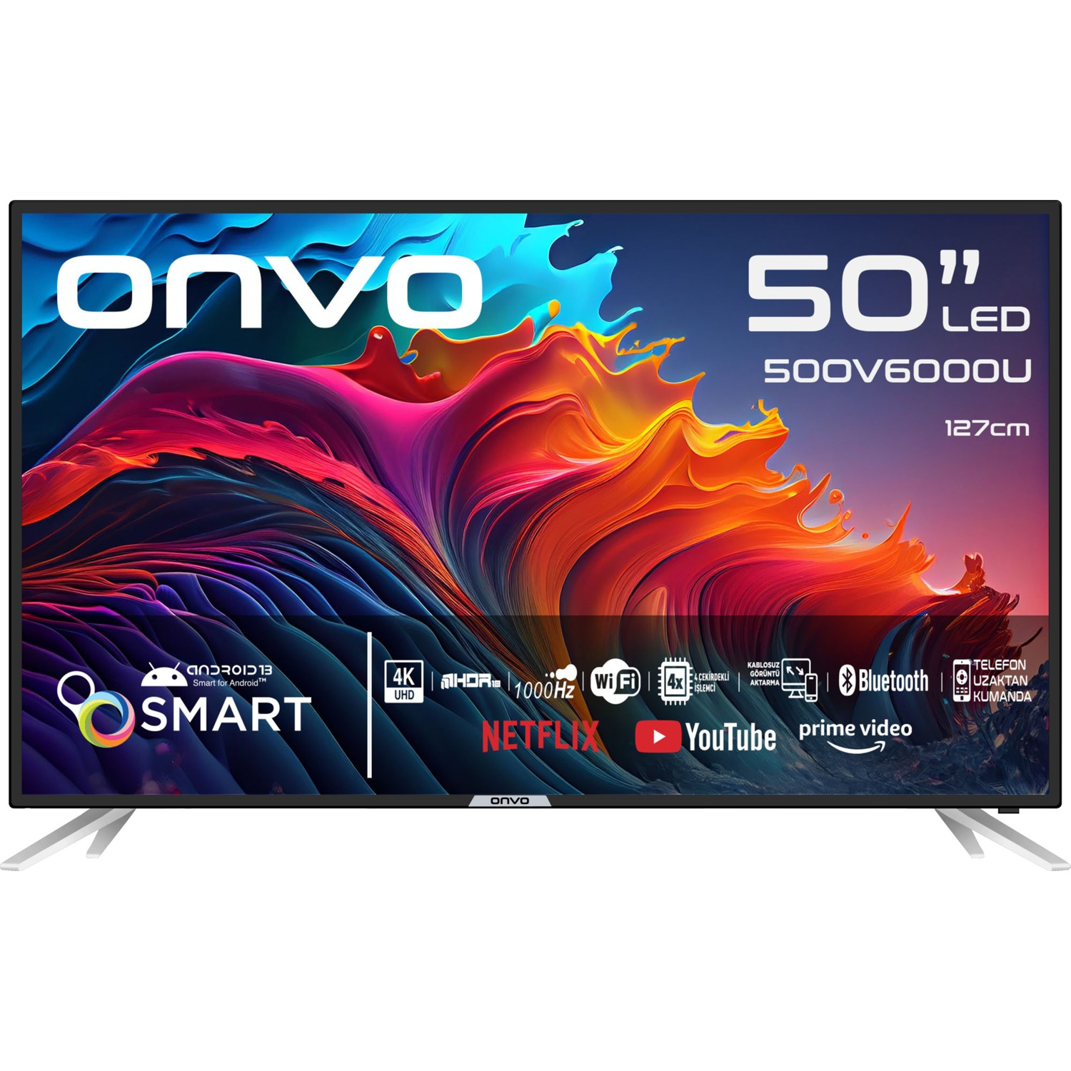 Televizor Onvo 50OV6000U, 50", LED, 4K, Smart, Android