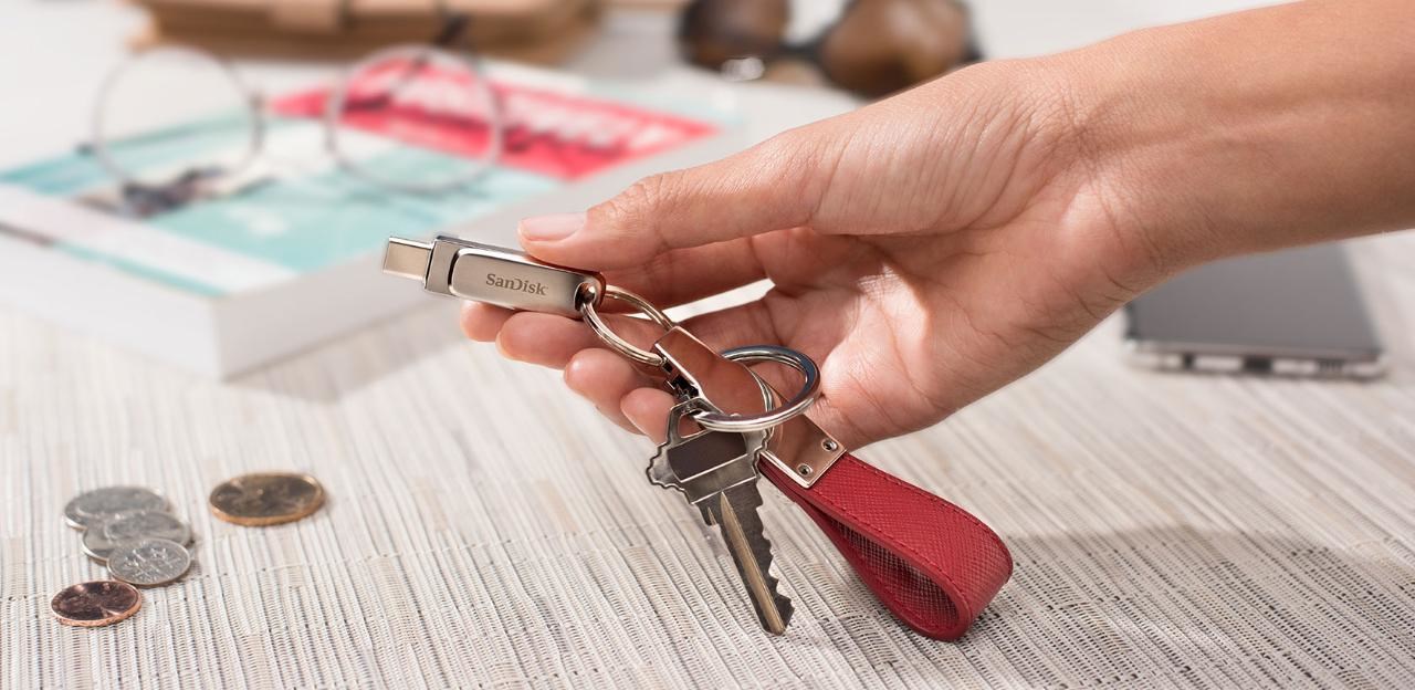 USB SanDisk Ultra Dual Drive Luxe, 256 GB, USB Type-A / USB Type-C