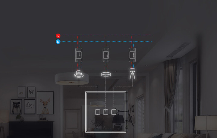 Prizë Sonoff T2EU2C-RF wireless 433MHz (2-channel)