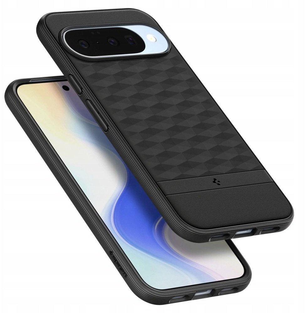 Mbrojtëse telefoni Spigen Caseology Parallax MagSafe, për Google Pixel 10, Matte Black, e zezë mat