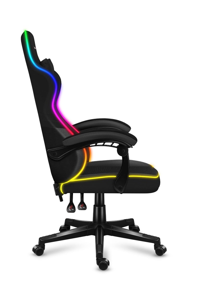 Karrige lojërash Huzaro Force 4.4 RGB, 130kg, e zezë