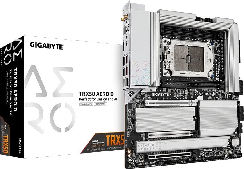 Pllakë amë Gigabyte TRX50 AERO D, AMD sTR5, DDR5, E-ATX