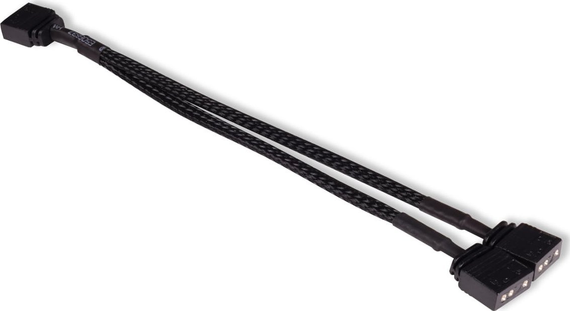 Y кабел ARGB Alphacool, 3 пин во 2x 3 пин, 15 cm, црн