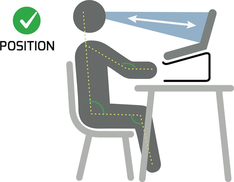 Mbajtëse laptopi Port Designs Ergonomic 901103, për 10" deri 15.6", alumini, gri