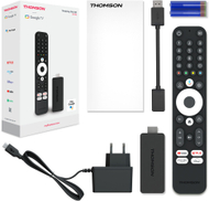 Passarelë multimediale Thomson 145G Stick, 4K, Google TV, e zezë