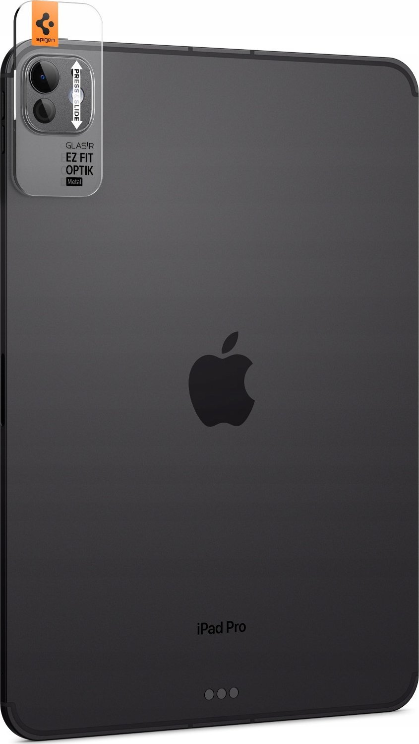 Xham kamere Spigen Glass TR EZ Fit Optik Metal, iPad Pro 13" 2024 dhe 11" 2024, 9H, Space Black