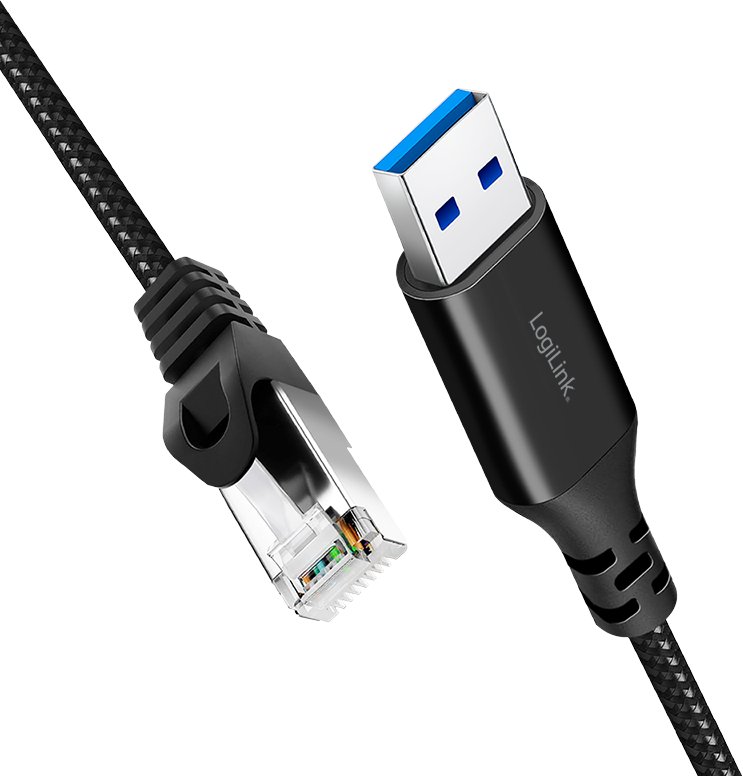 Adapter rrjeti LogiLink CU0403, USB 3.0 në Ethernet, 1 Gbit/s, i zi